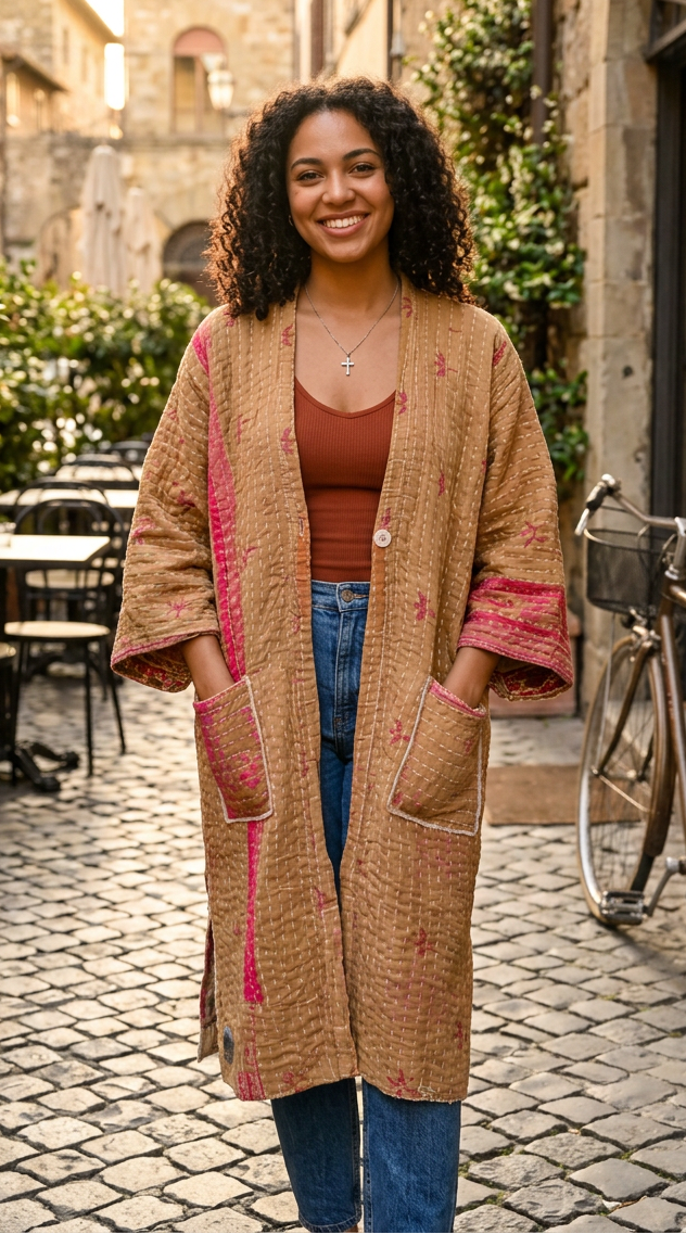 Kantha Kimono #MX-35